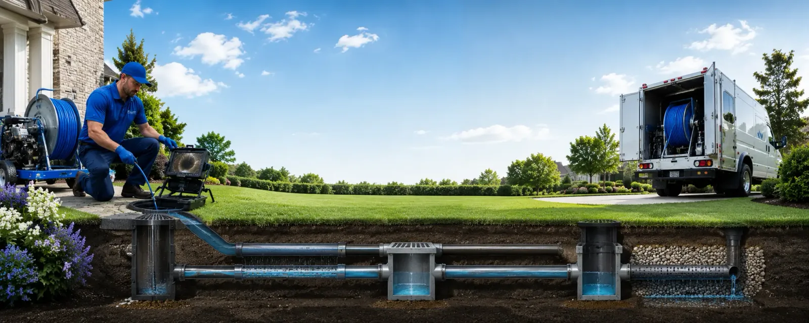 Outdoor drain cleaning information for Dimock, SD